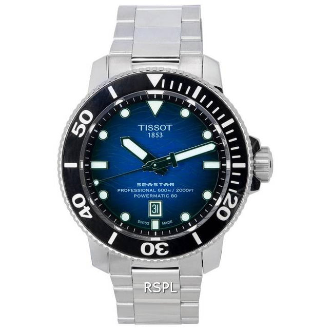 Tissot Seastar 2000 Professional Powermatic 80 Blue Dial Diver's T120.607.11.041.01 T1206071104101 600M Men's Watch