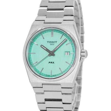 Tissot T-Classic PRX Stainless Steel Light Green Dial Quartz T137.210.11.091.00 100M Women's Watch