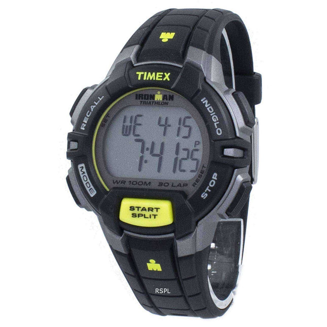 Timex Sports Ironman Triathlon Rugged 30 Lap Indiglo Digital T5K790 Men's Watch