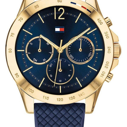 Tommy Hilfiger Haven Blue Dial Silicon Strap Quartz 1782198 Women's Watch