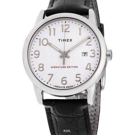 Timex Easy Reader Signature Edition Leather Strap Quartz TW2R64900 Men's Watch