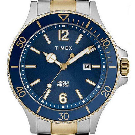 Timex Harborside Blue Dial Two Tone Stainless Steel Quartz TWG019600 Men's Watch
