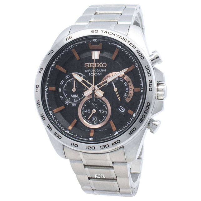 Refurbished Seiko Chronograph SSB307 SSB307P1 SSB307P Tachymeter Quartz Men's Watch