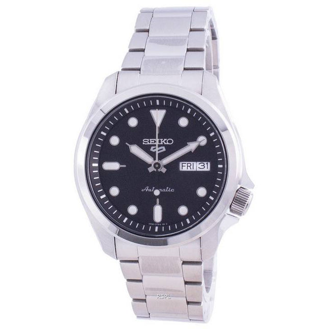 Refurbished Seiko 5 Sports Black Dial Automatic SRPE55 SRPE55K1 SRPE55K 100M Men's Watch