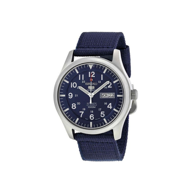 Refurbished Seiko 5 Sports Nylon Strap Blue Dial Automatic SNZG11K1 100M Men's Watch