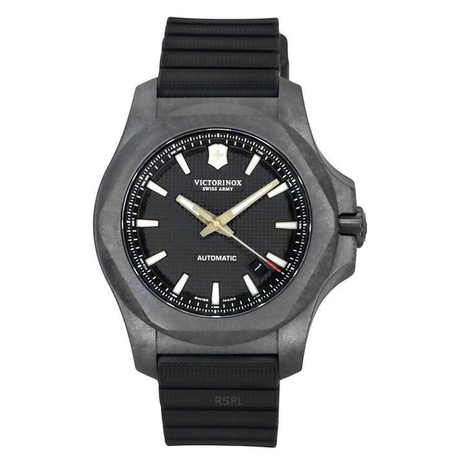 Victorinox Swiss Army I.N.O.X. Carbon Black Dial Automatic Divers 241866.1 200M Mens Watch With Gift Set