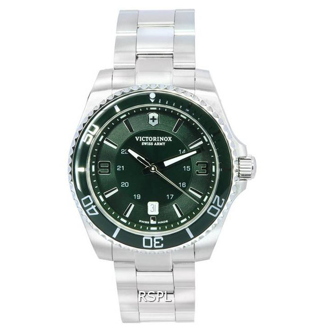 Victorinox Maverick Green Dial Quartz 241934 100M Men's Watch