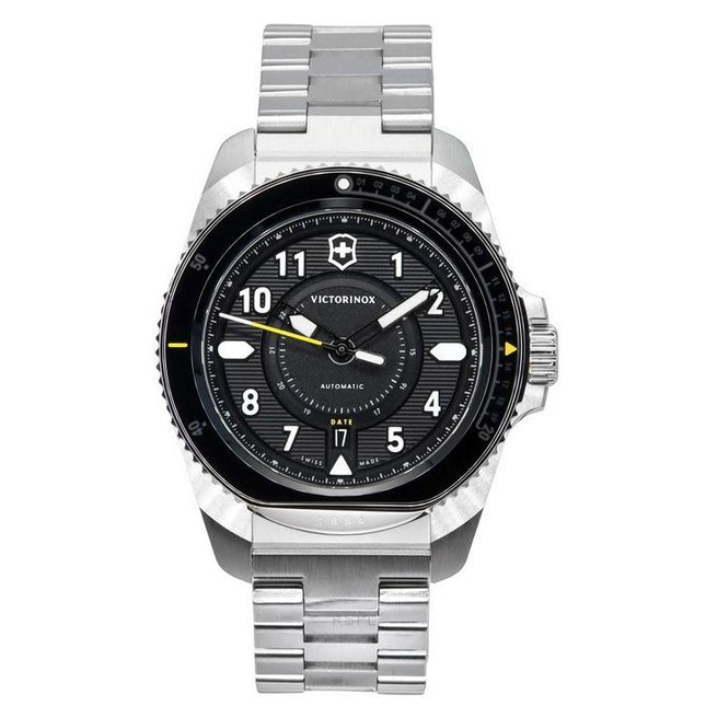 Victorinox Swiss Army Journey 1884 Black Dial Automatic Divers 241981 200M Mens Watch