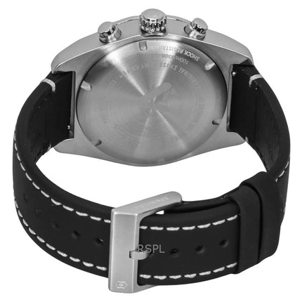 Victorinox Swiss Army Chronograph Leather Strap Blue Dial Quartz 242047 100M Men's Watch