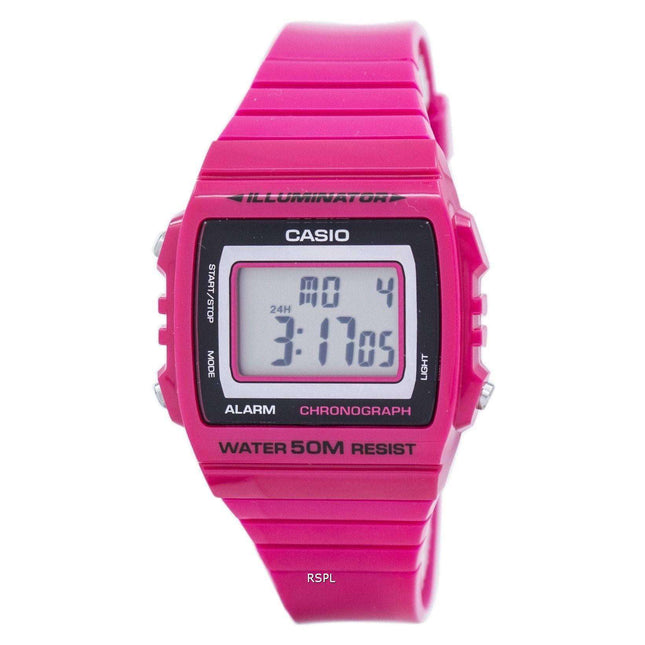 Casio Illuminator Chronograph Alarm Digital W-215H-4AV Men's Watch