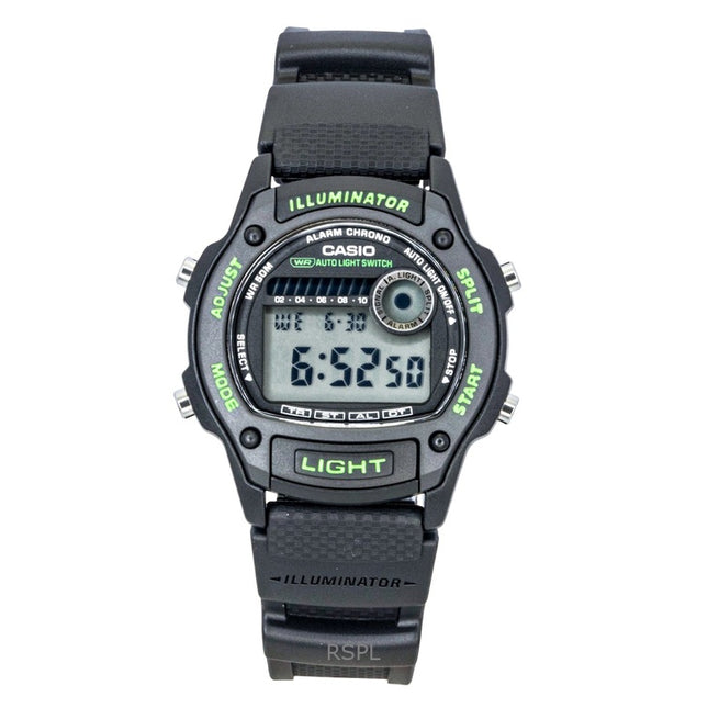 Casio Standard Digital Bio-Based Resin Strap Quartz W-220H-1A3V Unisex Watch