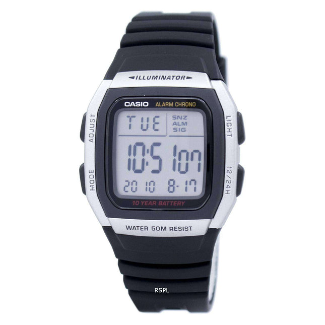 Casio Youth Digital Alarm Chrono Illuminator W-96H-1AVDF W-96H-1AV Mens Watch