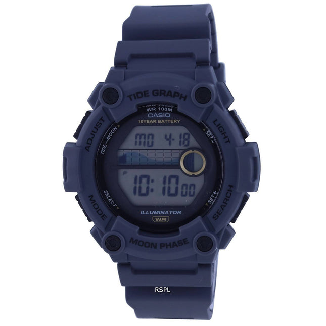Casio Youth Tide GraphMoon Phase Digital WS-1300H-8AV WS1300H-8 100M Mens Watch
