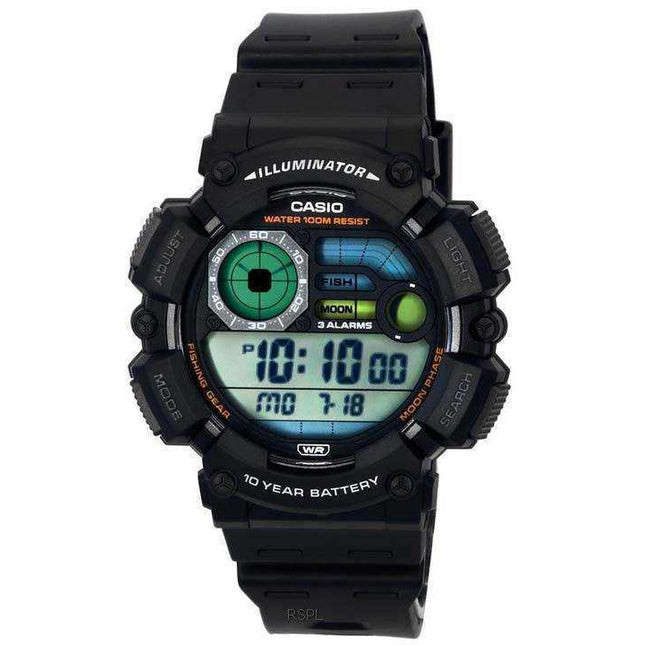 Casio Fishing Gear Line Digital Quartz WS-1500H-1A WS1500H-1 100M Men's Watch