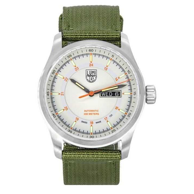 Luminox Atacama Field Cloth Strap Ivory Dial Automatic Diver's XL.1907.NF 200M Men's Watch