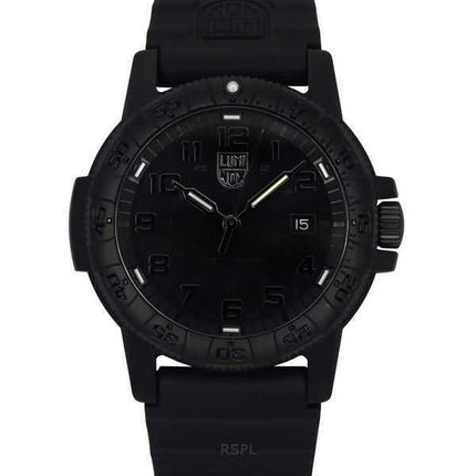 Luminox Leatherback Sea Turtle Silicone Strap Black Dial Quartz XS.0321.BO.L 100M Men's Watch