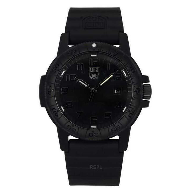 Luminox Leatherback Sea Turtle Silicone Strap Black Dial Quartz XS.0321.BO.L 100M Men's Watch