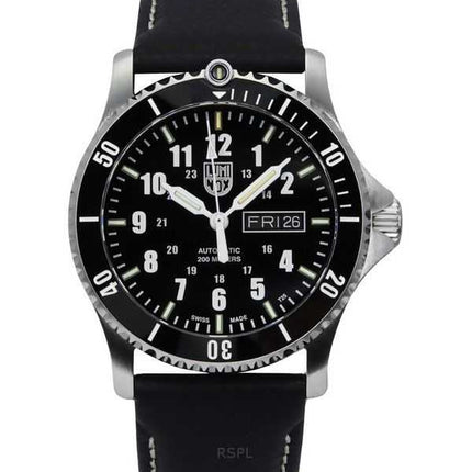 Luminox Sport Timer Leather Strap Blue Dial Automatic Diver's XS.0921 200M Men's Watch