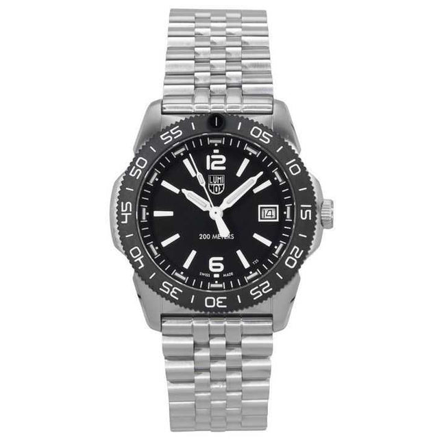 Luminox Pacific Diver Ripple Stainless Steel Black Dial Quartz XS.3122M.1 200M Men's Watch