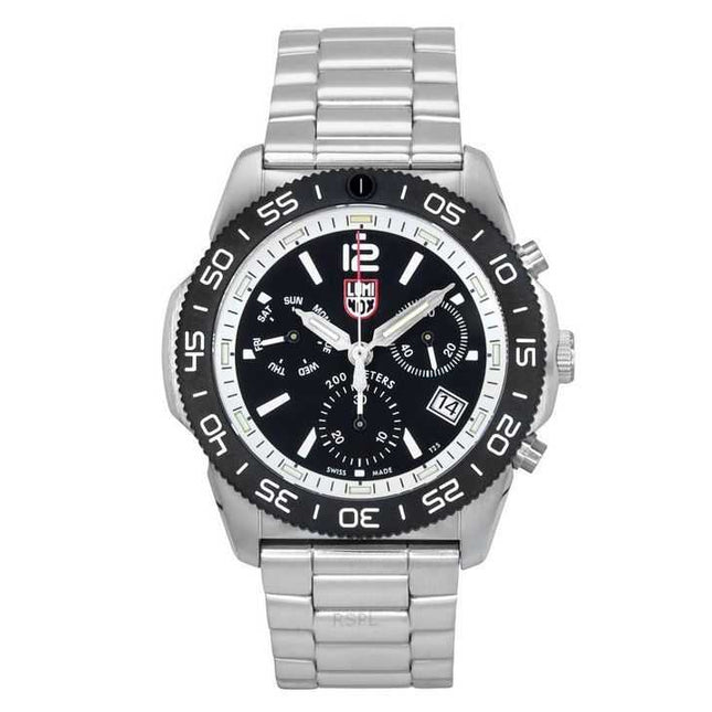 Luminox Pacific Diver Chronograph Stainless Steel Black Dial Quartz XS.3141.M 200M Men's Watch