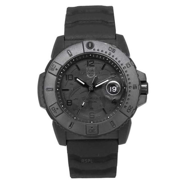 Luminox Navy Seal Foundation Rubber Strap Black Dial Quartz Diver's XS.3601.BO.NSF 200M Men's Watch