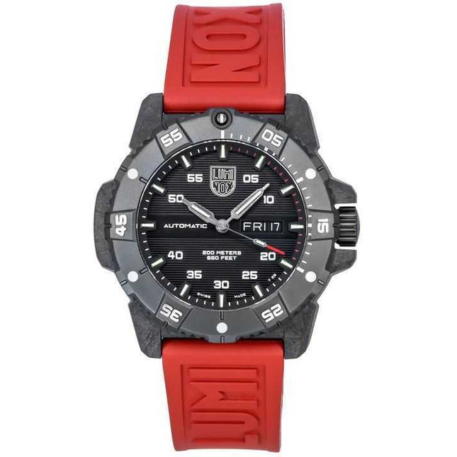Luminox Master Carbon Seal Rubber Strap Black Dial Automatic Diver's XS.3875 200M Men's Watch