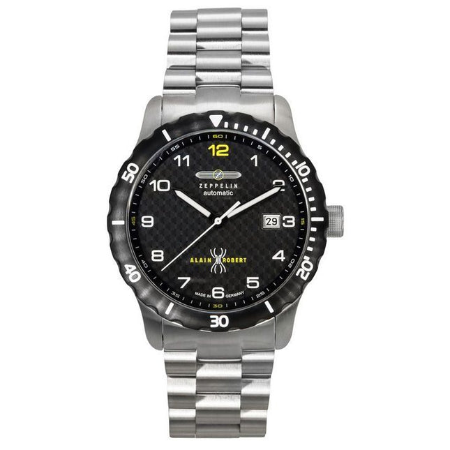 Zeppelin Night Cruise Alain Robert Limited Edition Automatic Diver's 7266M5set 200M Men's Watch With Extra Strap