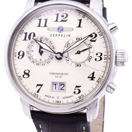 Zeppelin Series LZ127 Graf Germany Made 7684-5 76845 Men's Watch