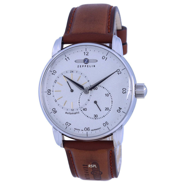 Zeppelin New Captains Line Leather Strap Automatic 8662-1 86621 Mens Watch