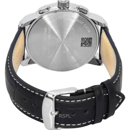 Zeppelin 100 Jahre Chronograph Leather Strap Silver Dial Quartz 86701 Men's Watch