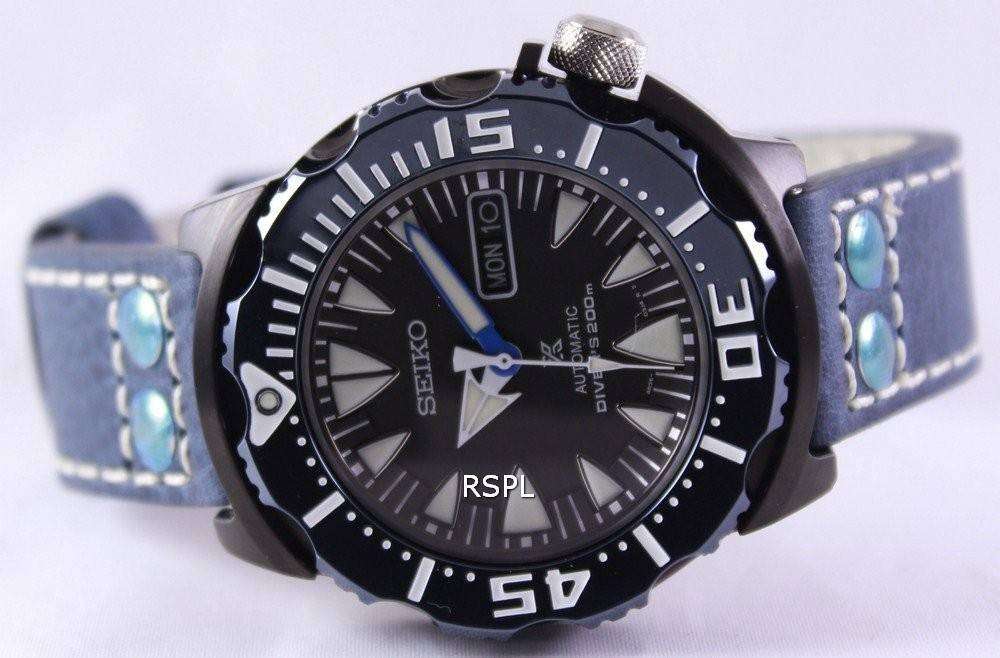 Seiko Prospex Air Diver 200M Ratio Blue Leather SRP581K1-LS5 Mens Watch 5