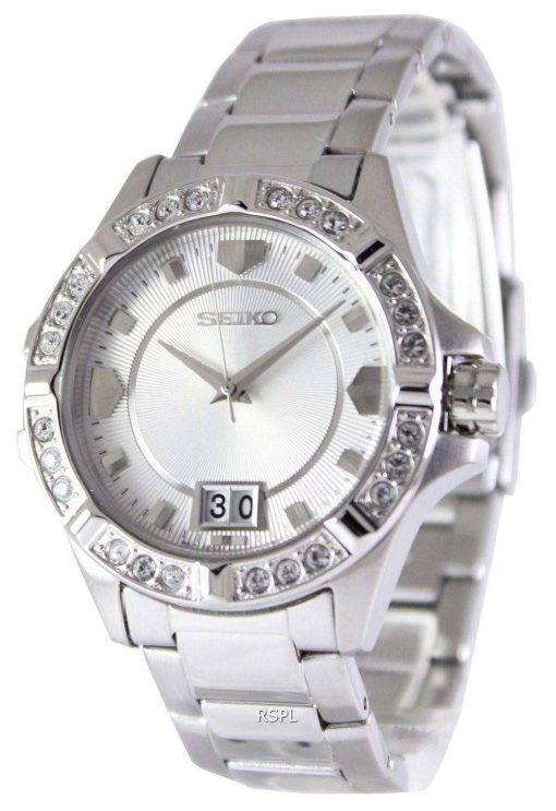 Seiko Quartz Crystals White Dial SUR809P1 SUR809P Women's Watch