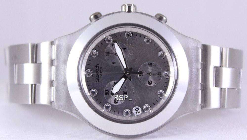 RELOJ SWATCH FULL-BLOODED SILVER IRONY DIAPHANE CHRONO SVCK4038G MUJER