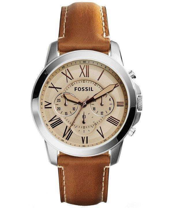 Fossil Grant Chronograph Leather FS5118 Mens Watch
