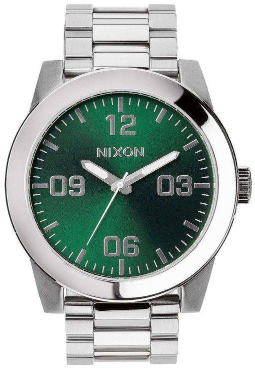 Nixon Corporal SS Green Sunray Dial A346-1696-00 Mens Watch
