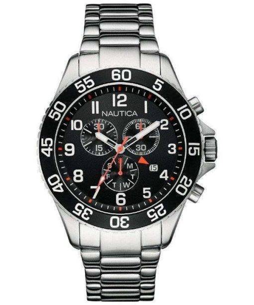 Nautica Chronograph Black Dial Date Display NAI17509G Men's Watch