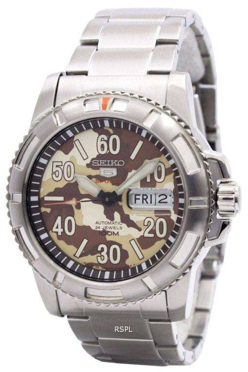 Seiko 5 Sports Automatic 24 Jewels Camouflage Japan Made SRP221J1 SRP221J Men's Watch