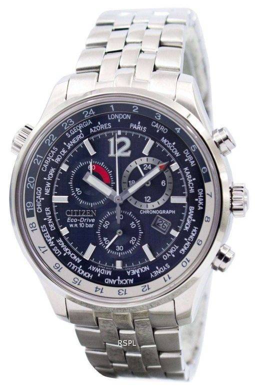 Citizen Eco Drive Chronograph World Time AT0360-50L AT0360 Men's Watch