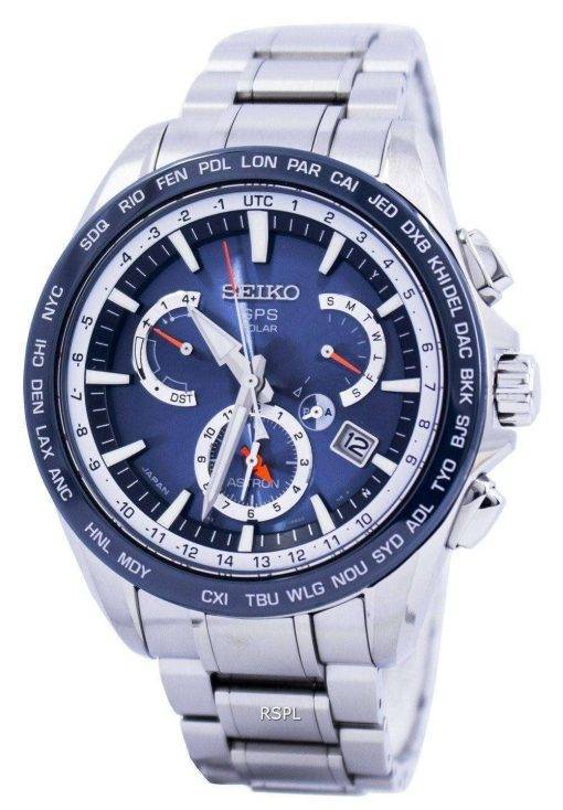 Seiko Astron GPS Solar Dual Time Japan Made SSE053 SSE053J1 SSE053J Mens Watch