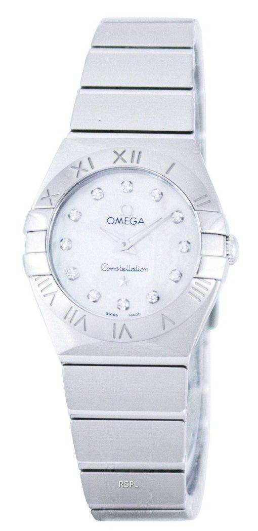 Omega Constellation Quartz Diamond Accent Power Reserve 123.10.24.60.55.001 Women's Watch