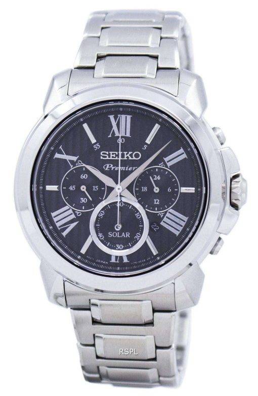 Seiko Premier Chronograph Solar SSC597 SSC597P1 SSC597P Men's Watch