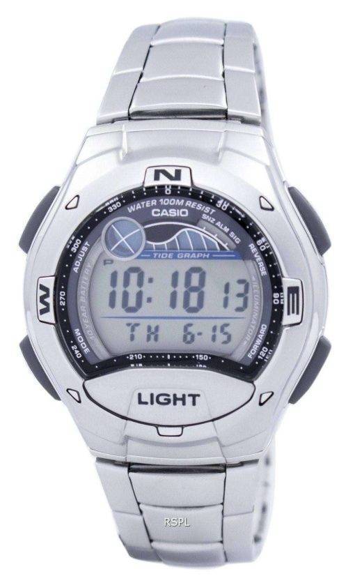 Casio Dual Time Alarm Tide Graph Digital W-753D-1AV W753D-1AV Men's Watch