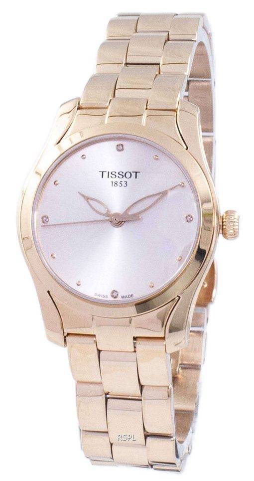 Tissot T-Wave Quartz Diamond Accents T112.210.33.456.00 T1122103345600 Women's Watch