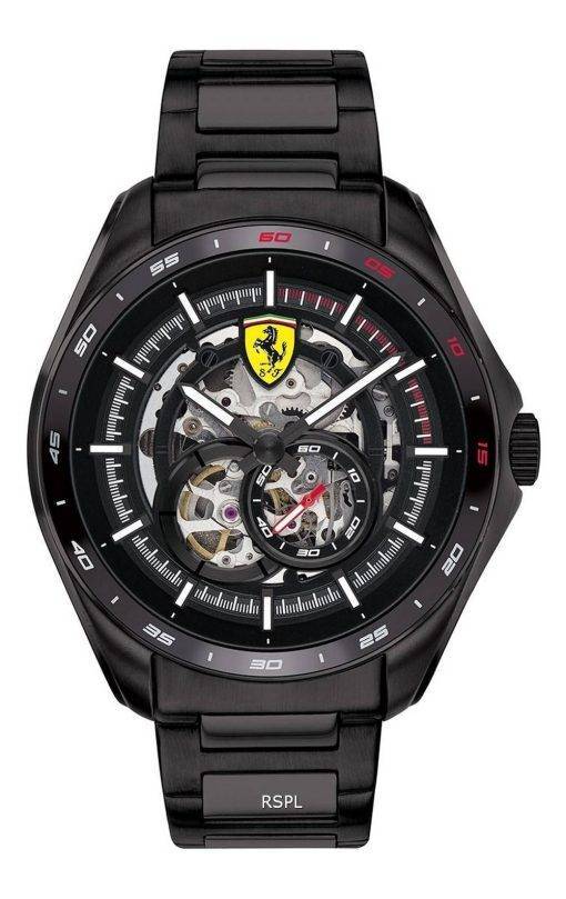Ferrari Scuderia Speedracer Skeleton Dial Stainless Steel Quartz 0830708 Mens Watch