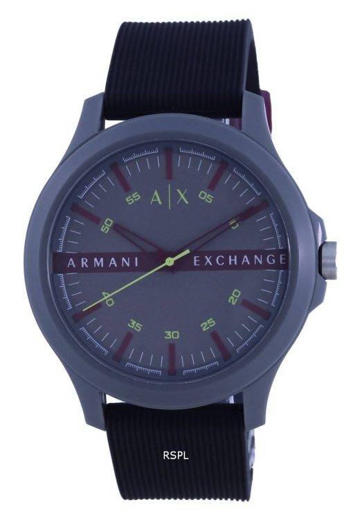Armani Exchange Hampton Silicon Strap Quartz AX2425 Mens Watch