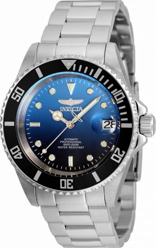 Invicta Pro Diver Blue Dial Stainless Steel Automatic 35844 200M Mens Watch
