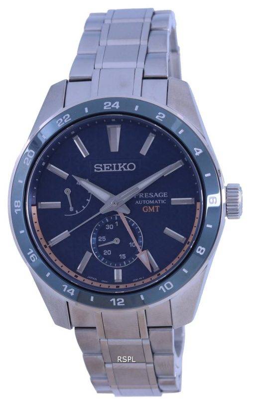 Seiko Presage Sharp Edged GMT Automatic SPB217 SPB217J1 SPB217J 100M Mens Watch