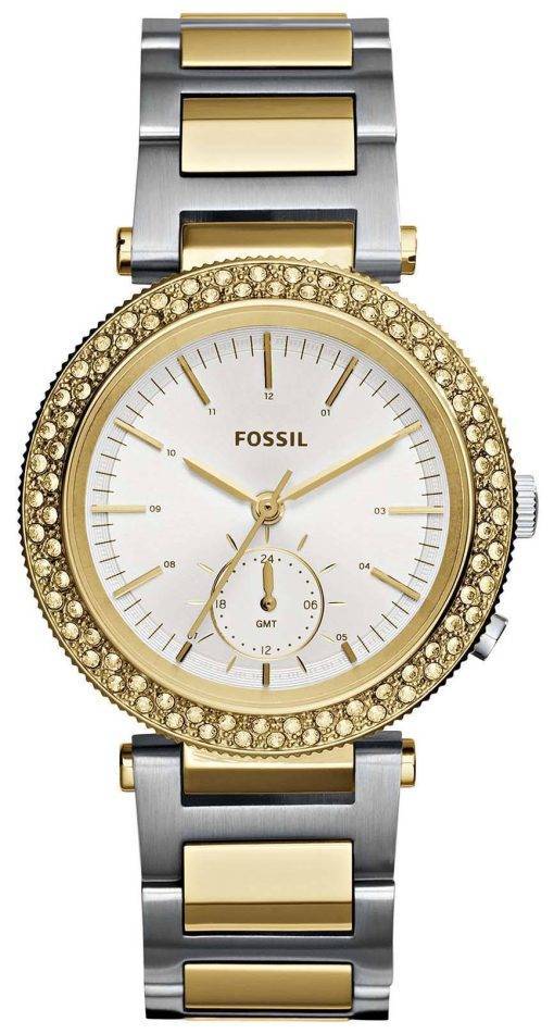 Fossil Urban Traveler Multifunction Silver Dial Two-tone Stainless Steel ES3850 Womens Watch