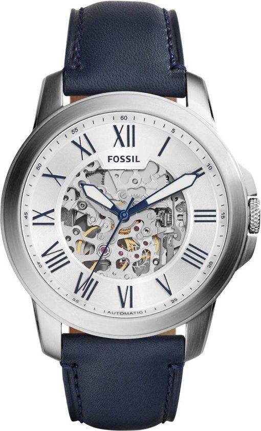 Fossil Grant Automatic Silver Skeleton Dial ME3111 Men's Watch