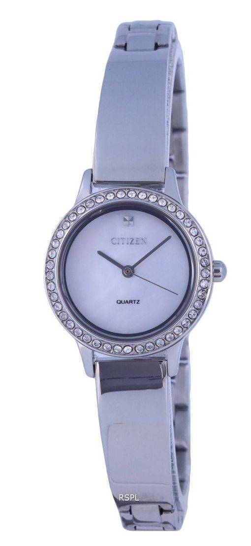 Citizen Analog Crystal Accents Mother Of Pearl Dial Quartz EJ6130-51D.G Womens Watch